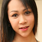 Thai ladyboy strokes her small cock while spreading her ass
